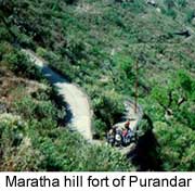 The Purandar fort